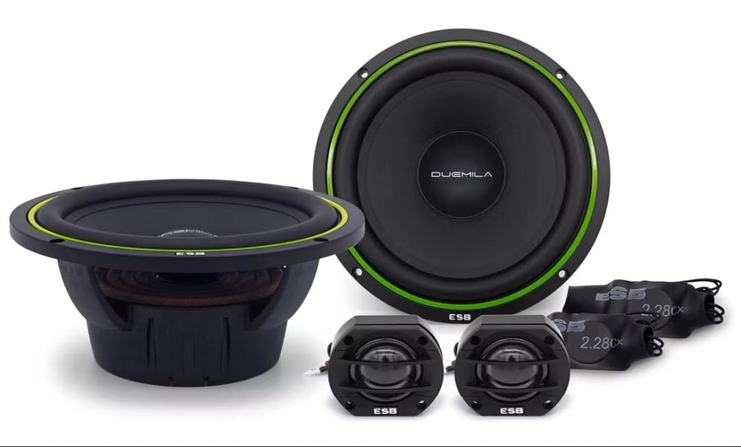 Difuzoare auto ESB 2000 2.6K2XP, set sistem 2 căi, 165mm, 120W RMS, 4Ω, 4 difuzoare