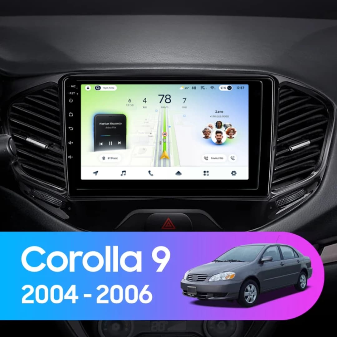 Navigatie Auto Teyes CC4L DTS Toyota Corolla 9 2000-2006 6+64GB 9" QLED Qualcomm 2Ghz, Android 4G Bluetooth 5.1 DSP