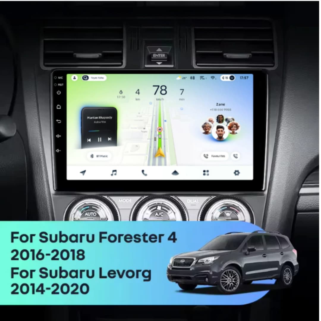 Navigatie Auto Teyes CC4L DTS Subaru Forester SJ 2016-2018 6+64GB 9" QLED Qualcomm 2Ghz, Android 4G Bluetooth 5.1 DSP