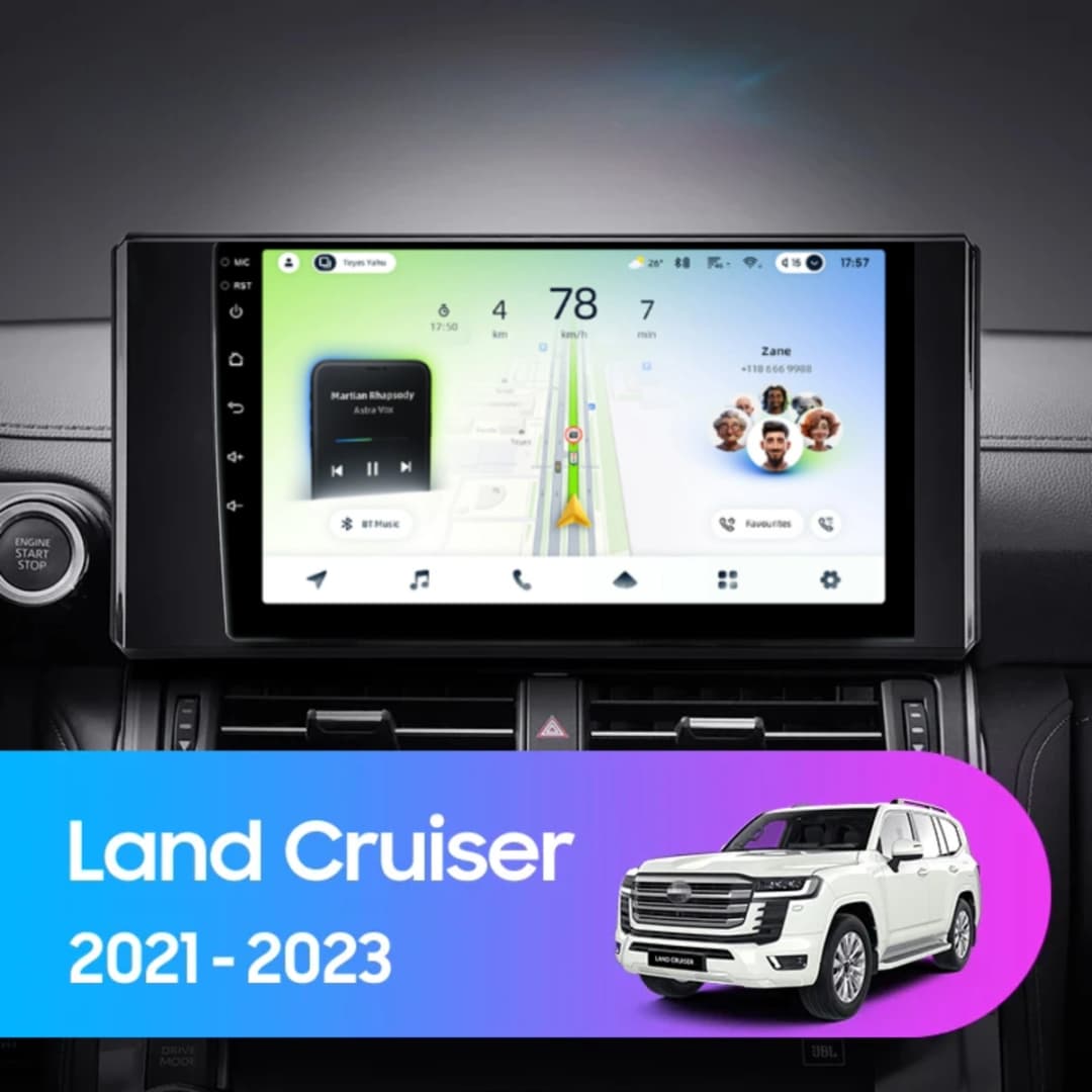 Navigatie Auto Teyes CC4L DTS Toyota Land Cruiser 12 J300 2021-2023 6+64GB 9" QLED Qualcomm 2Ghz, Android 4G Bluetooth 5.1 DSP