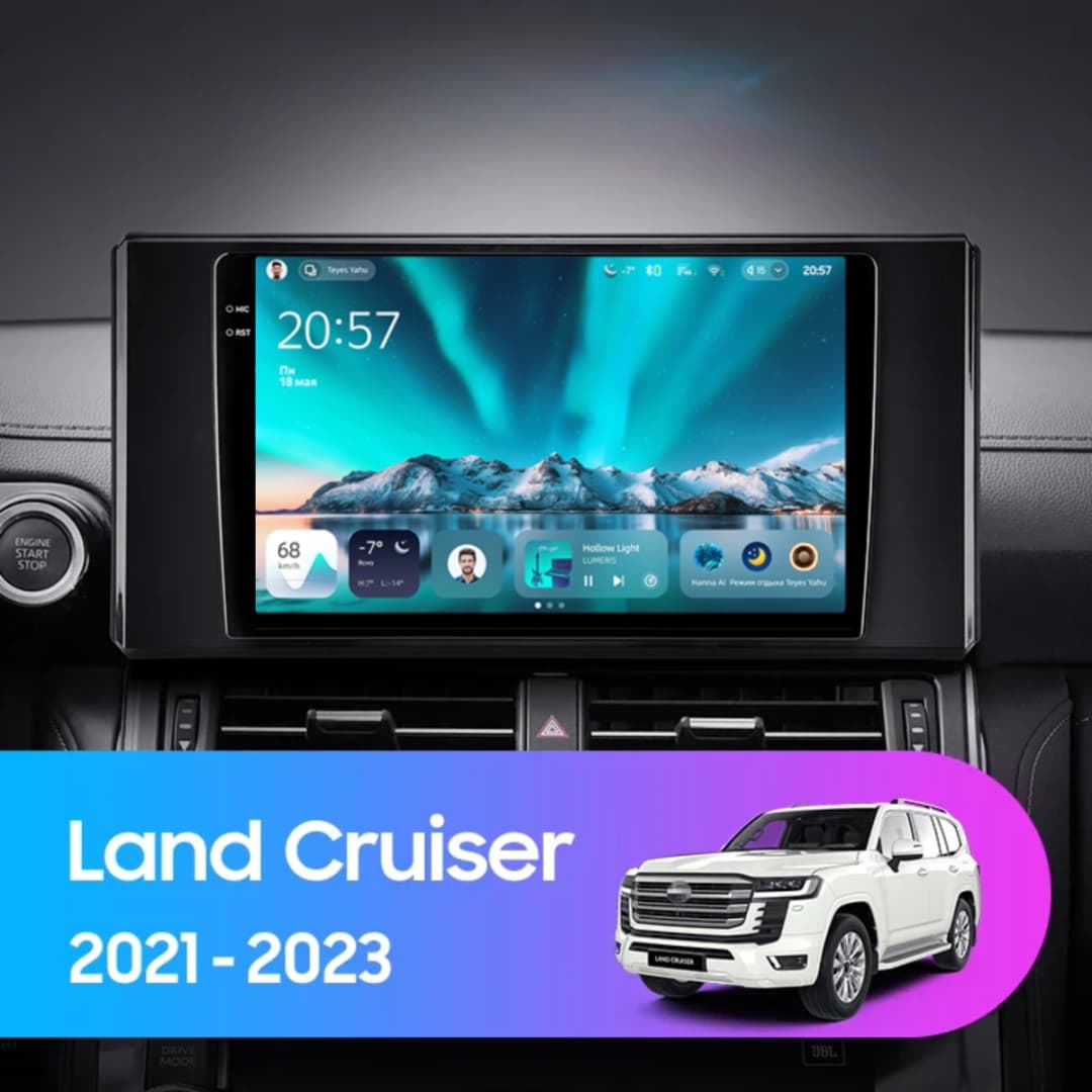 Navigatie Auto Teyes CC4 Toyota Land Cruiser 12 J300 2021-2023 6+128GB 9.5" QLED Octa-core 2.7Ghz, Android 4G Bluetooth 5.1 DSP