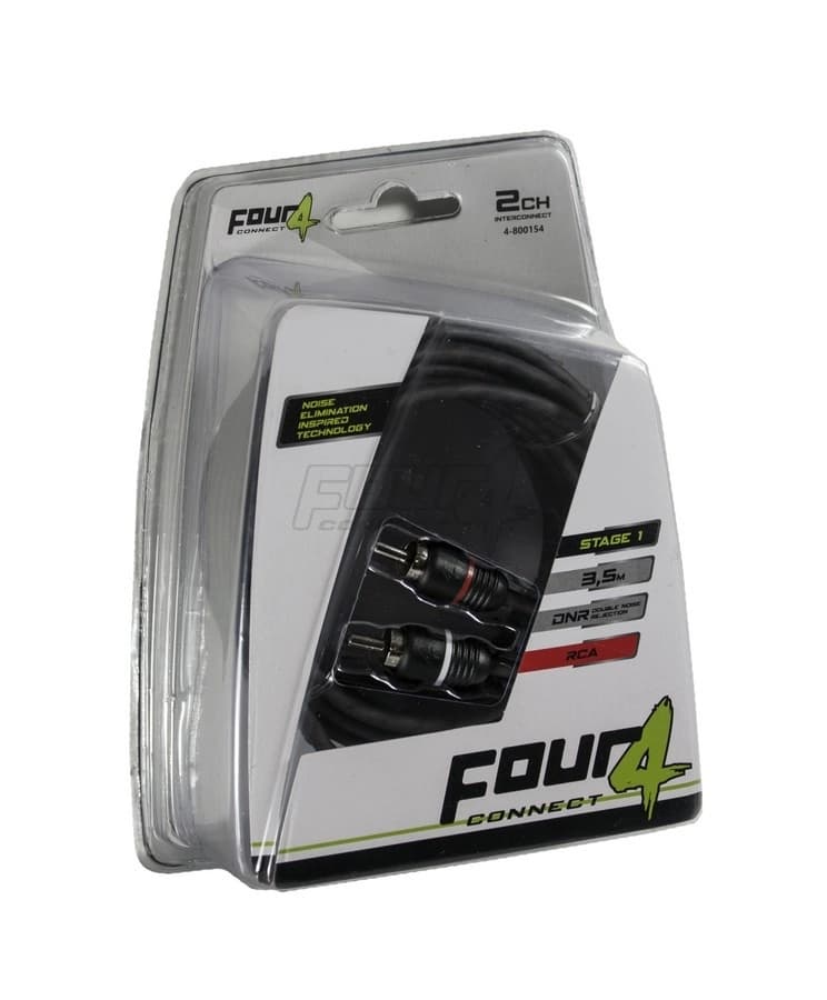 Cablu RCA FOUR Connect 4-800154 STAGE1, 3.5 M, 2 Canale, OOFC, Twisted Pair