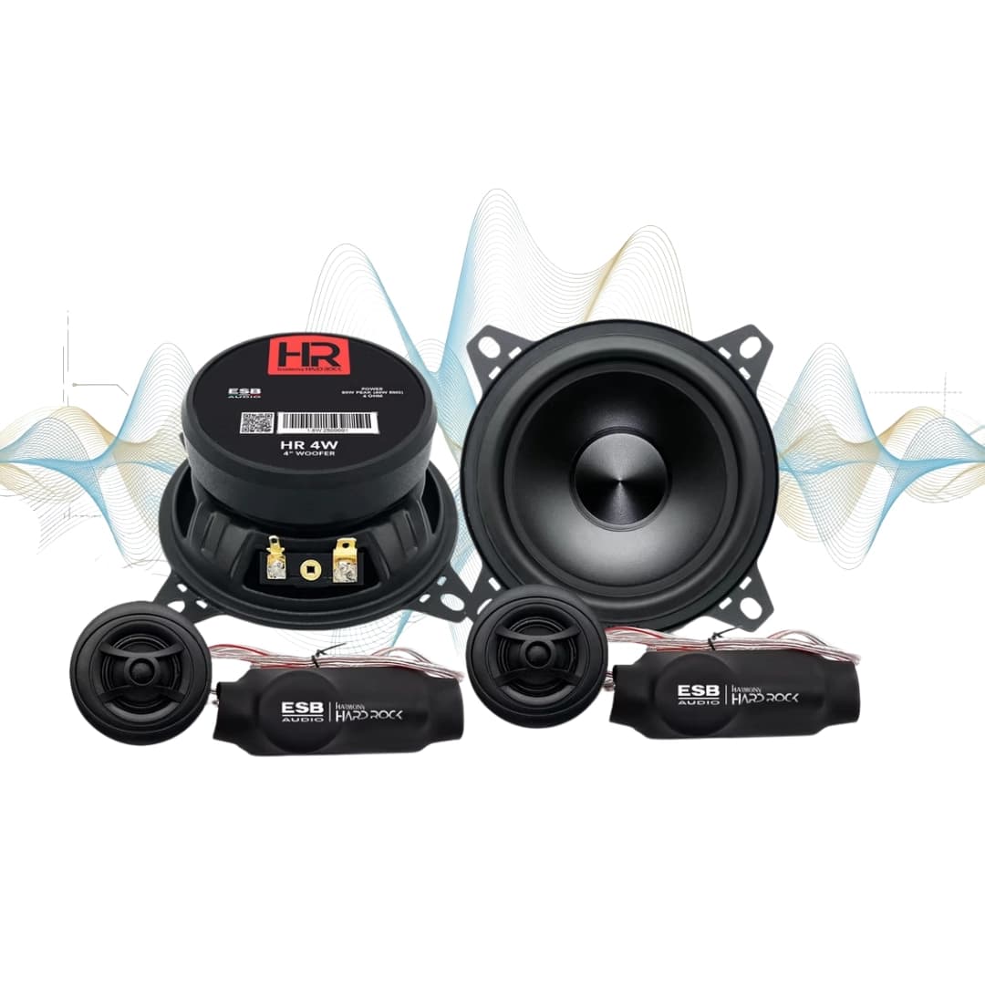Set 2 Difuzoare Auto ESB Harmony HR 4K2X, Component 100mm, 50W RMS, 4 Ohm