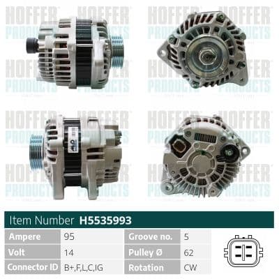 Generator / Alternator MEAT & DORIA H5535993