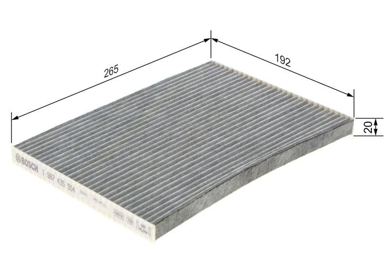 Filtru, aer habitaclu BOSCH 1 987 435 554