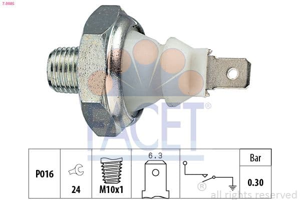 Senzor presiune ulei FACET 7.0085
