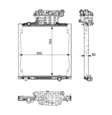 Radiator, racire motor MAHLE BEHR *** PREMIUM LINE *** CR 2753 000P