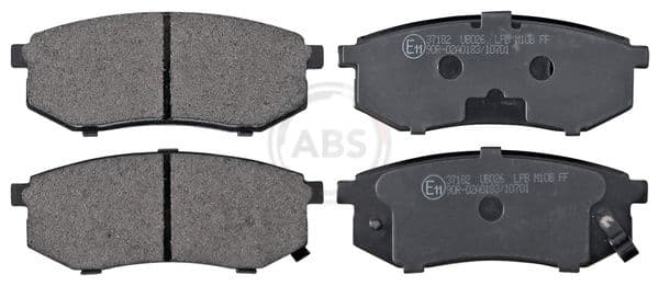 set placute frana,frana disc ABS 37182