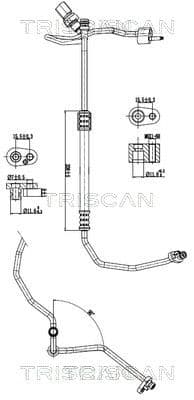 conducta presiune variabila,aer conditionat TRISCAN 9010 29031
