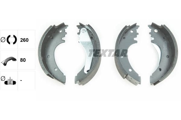 Set saboti frana TEXTAR 91075600