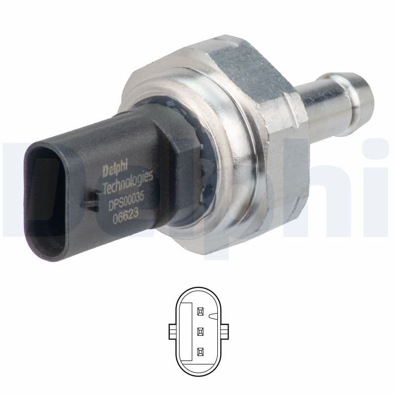 Senzor, presiune gaze evacuare DELPHI DPS00035-12B1