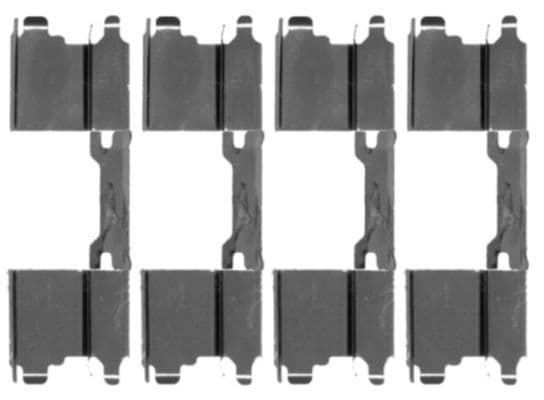 Set accesorii, placute frana TEXTAR 82071000