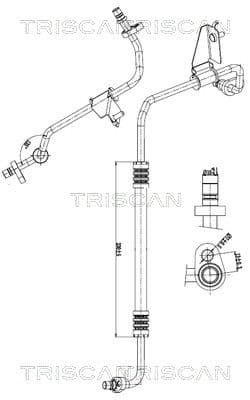 conducta presiune variabila,aer conditionat TRISCAN 9010 25037
