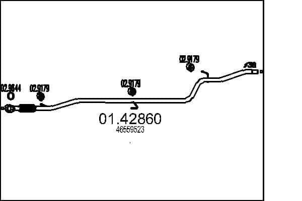 Racord evacuare MTS 01.42860