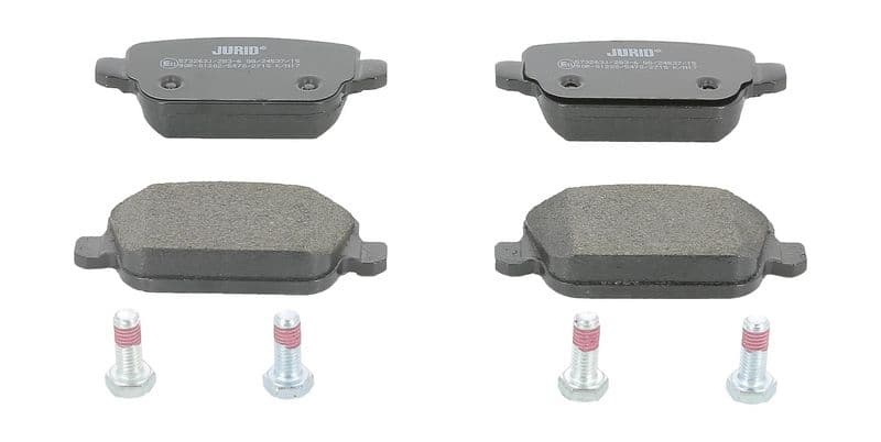 set placute frana,frana disc JURID 573263J