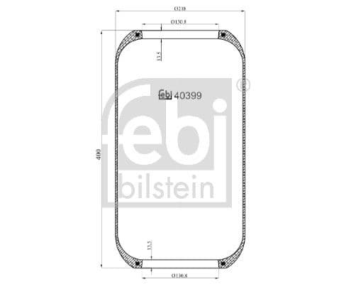 Burduf, suspensie pneumatica FEBI BILSTEIN 40399