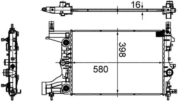 Radiator, racire motor MAHLE BEHR CR 2122 000S