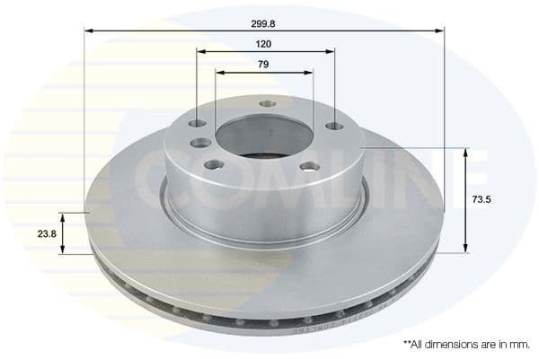 Disc frana COMLINE ADC1728V