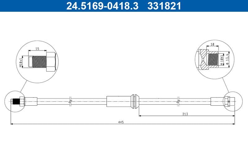 Furtun frana ATE 24.5169-0418.3