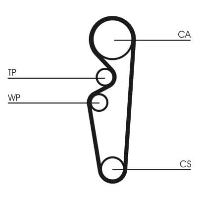 Curea de distributie CONTINENTAL CTAM CT729