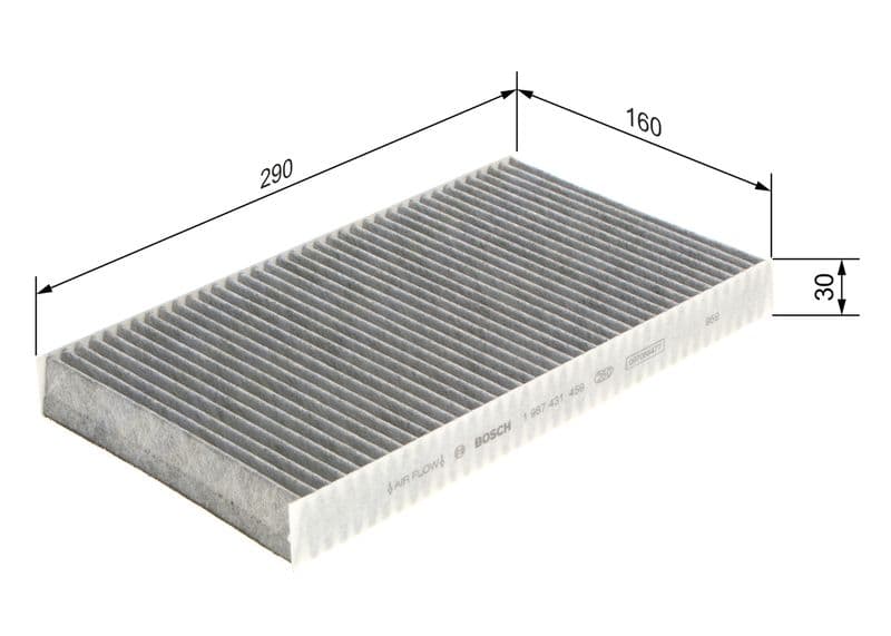 Filtru, aer habitaclu BOSCH 1 987 431 459