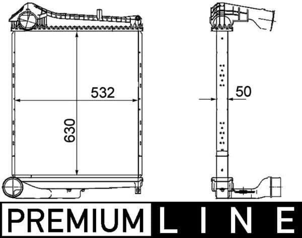 Intercooler, compresor MAHLE BEHR *** PREMIUM LINE *** CI 252 000P