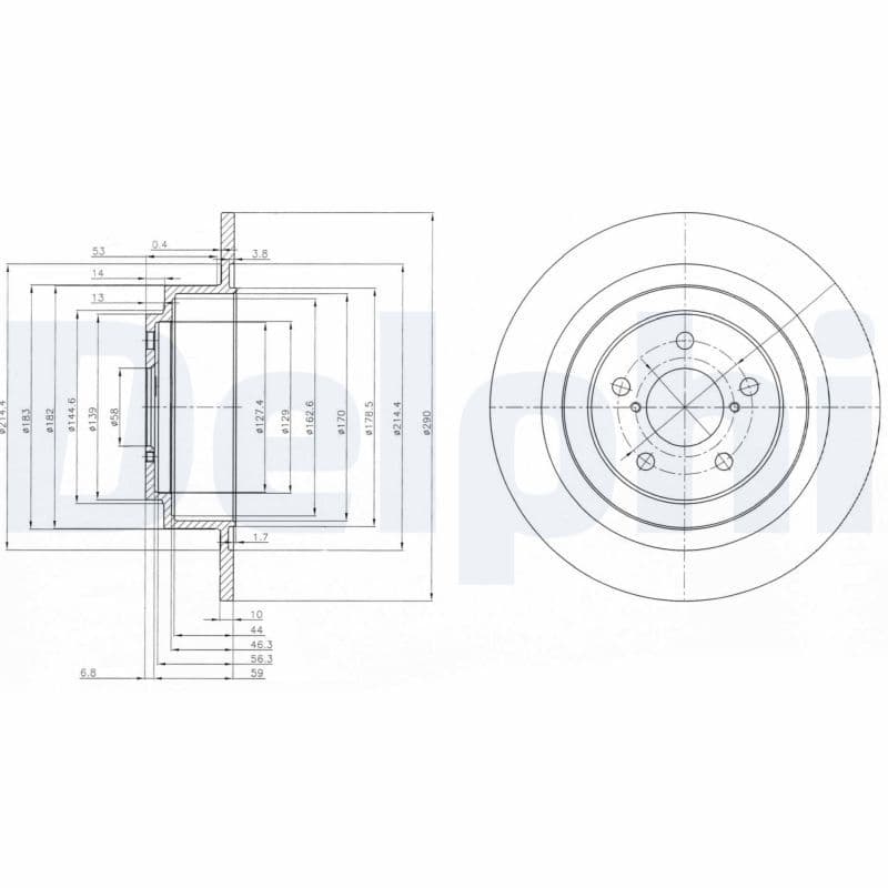 Disc frana DELPHI BG4154