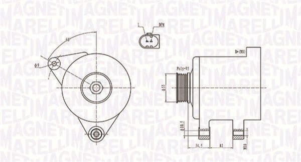 Generator / Alternator MAGNETI MARELLI 063731664010