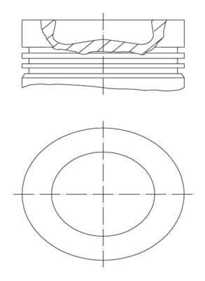Piston MAHLE 038 08 00