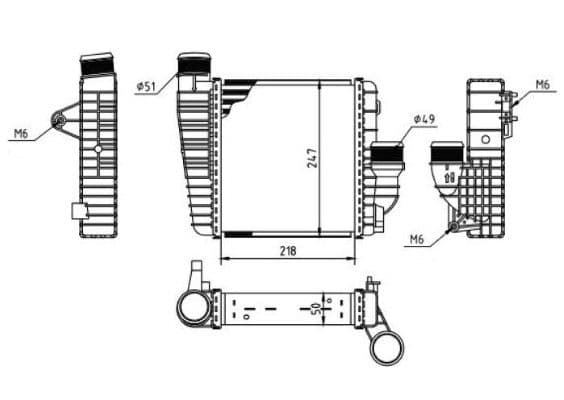 Intercooler, compresor MTR 13054898