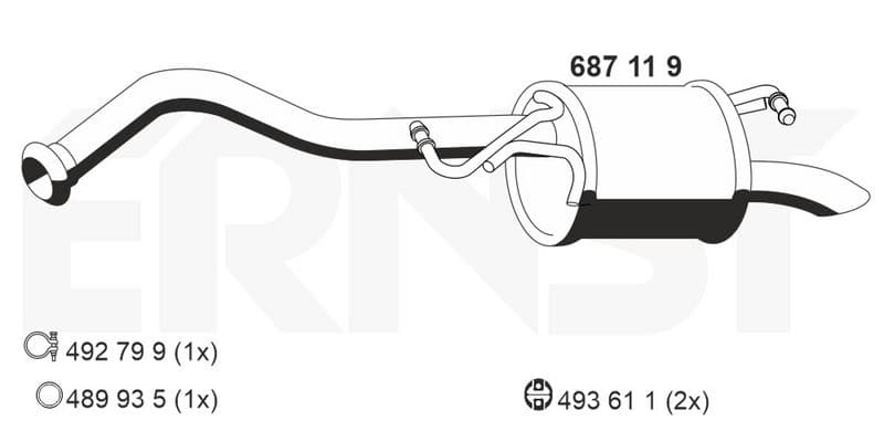 Toba esapament finala ERNST 687119