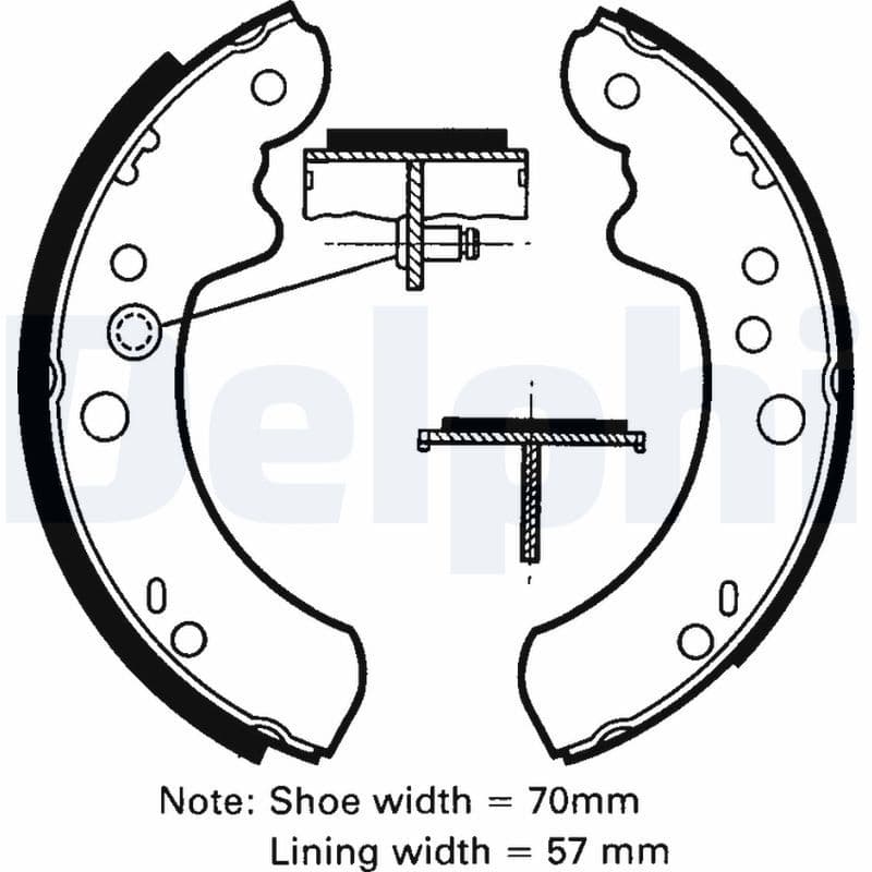 Set saboti frana DELPHI LS1312