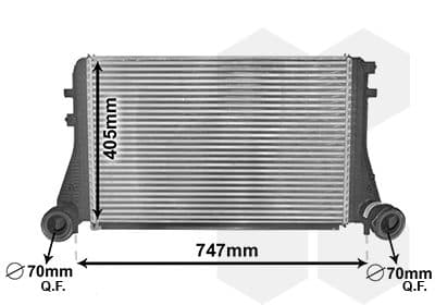 Intercooler, compresor VAN WEZEL 58004227