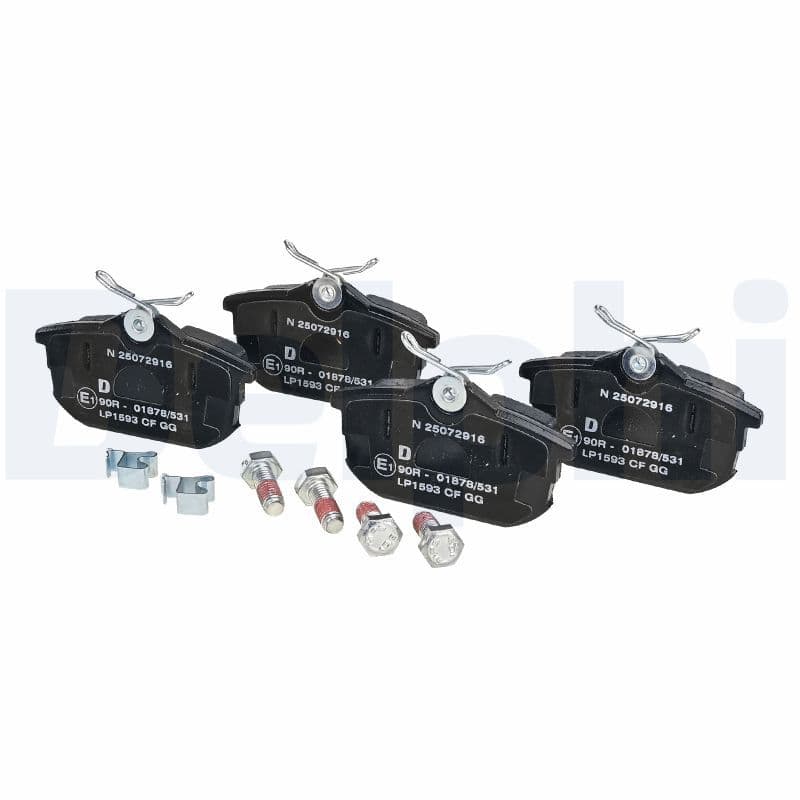 set placute frana,frana disc DELPHI LP1593