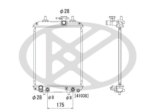 Radiator, racire motor KOYORAD PL011793