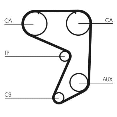 Curea de distributie CONTINENTAL CTAM CT649