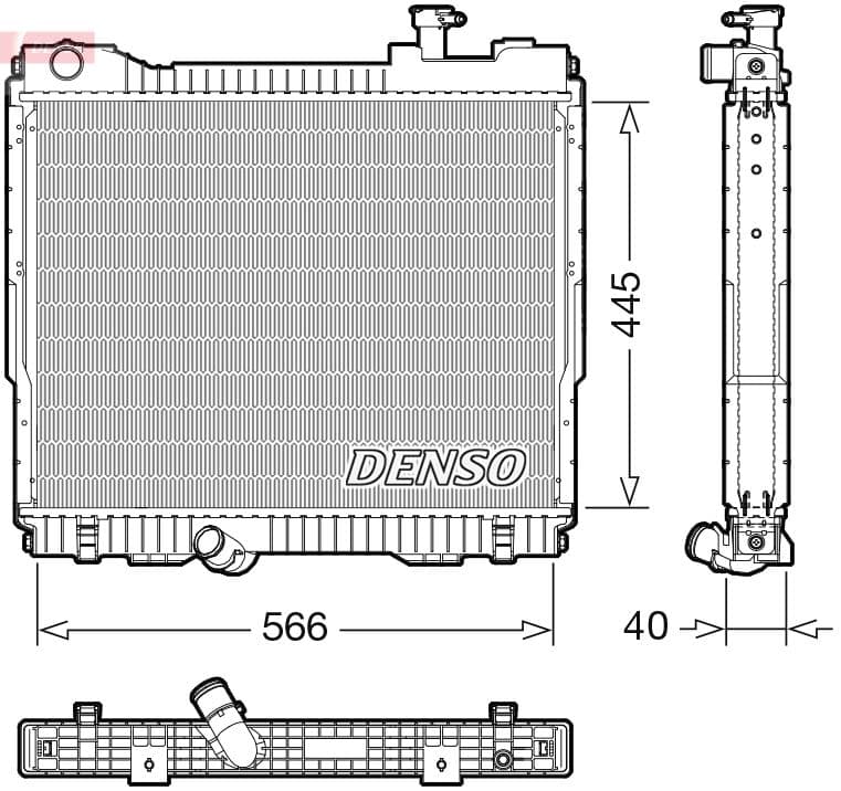 Radiator, racire motor DENSO DRM23119