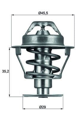 termostat,lichid racire MAHLE BEHR TX 81 89D