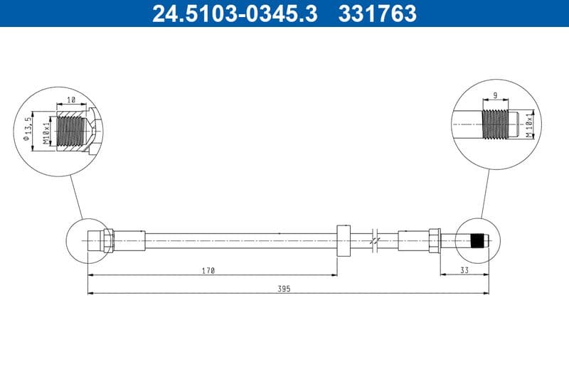 Furtun frana ATE 24.5103-0345.3