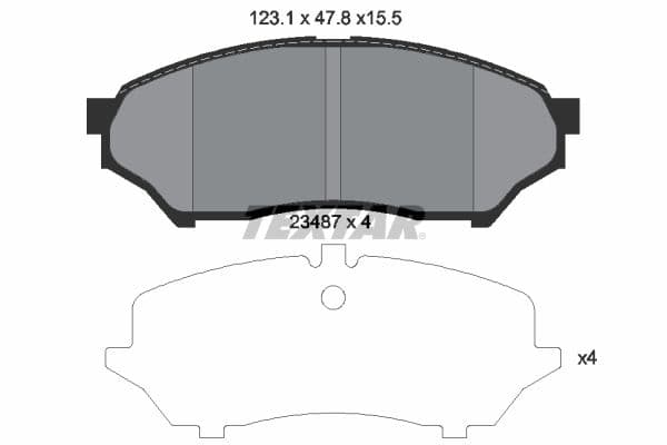 set placute frana,frana disc TEXTAR 2348701