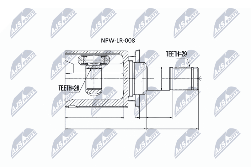 Set articulatie, planetara NTY NPW-LR-008