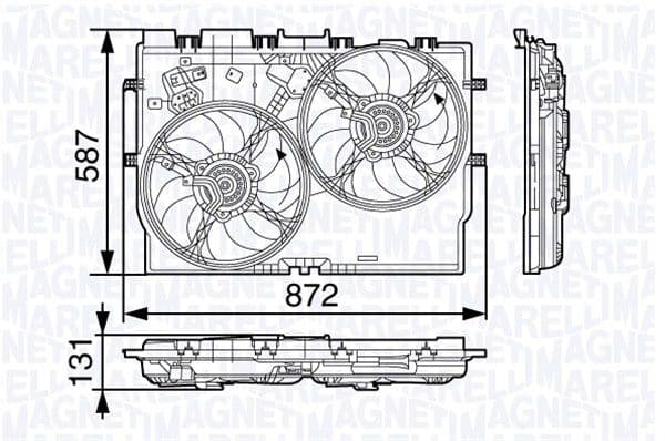 Ventilator, radiator MAGNETI MARELLI 069422584010