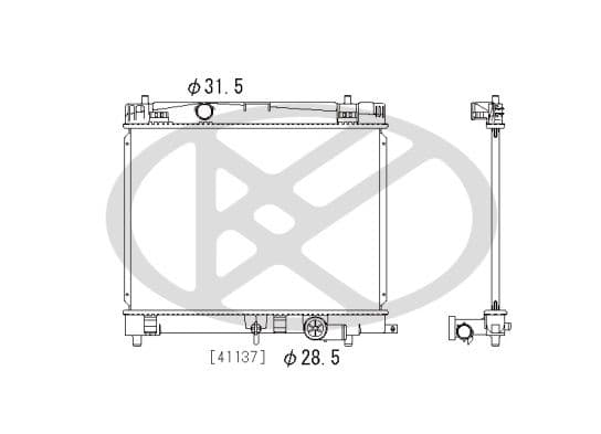 Radiator, racire motor KOYORAD PL012511