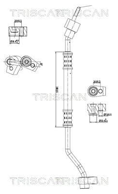 conducta presiune variabila,aer conditionat TRISCAN 9010 16062