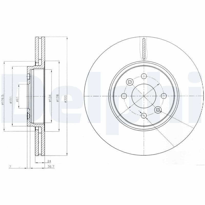 Disc frana DELPHI BG3929