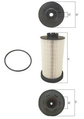 filtru combustibil MAHLE KX 80/1D