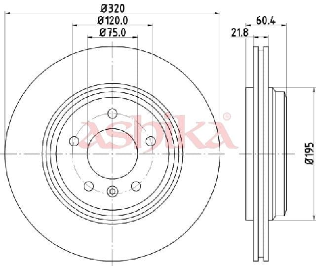 Disc frana ASHIKA 61-00-0110