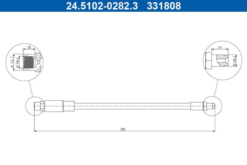 Furtun frana ATE 24.5102-0282.3