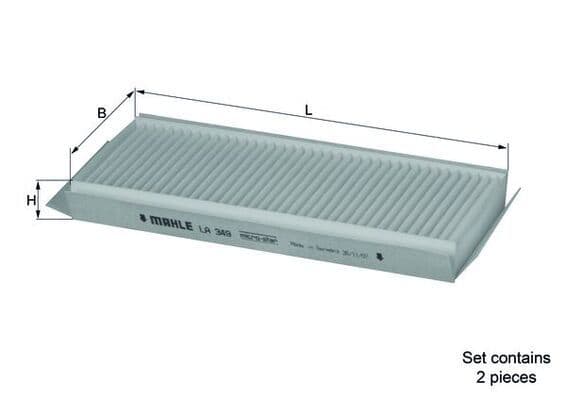 Filtru, aer habitaclu KNECHT LA 349/S