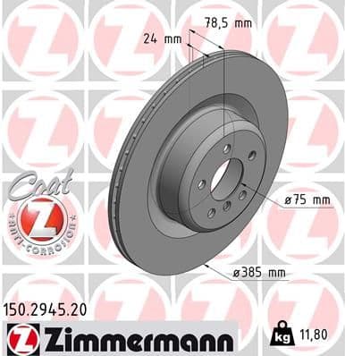 Disc frana ZIMMERMANN COAT Z 150.2945.20